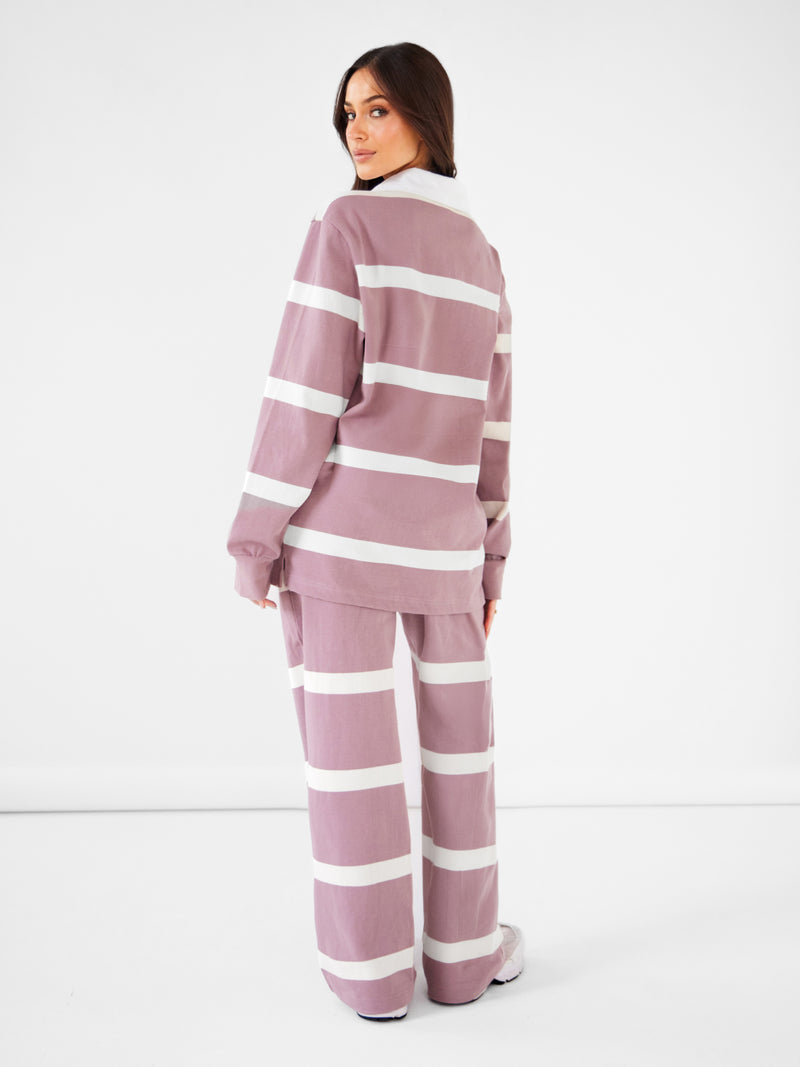 Tilly Rugby Shirt - Dusty Pink