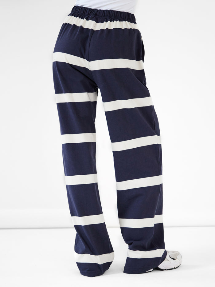 Tilly Striped Trousers - True Navy