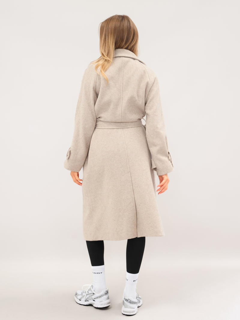 Madalyn Longline Coat - Tan