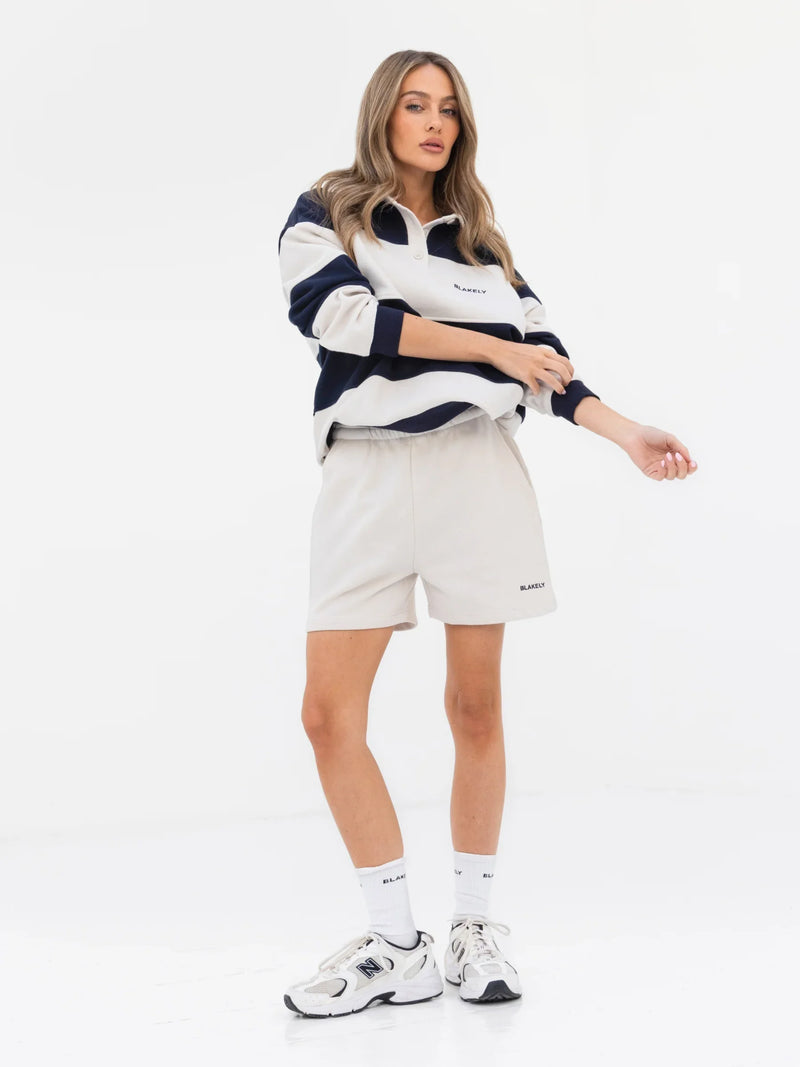 Harper Rugby Shirt - Navy & Off White