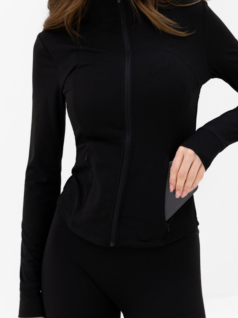 SculptForm Full Zip Jacket - Black