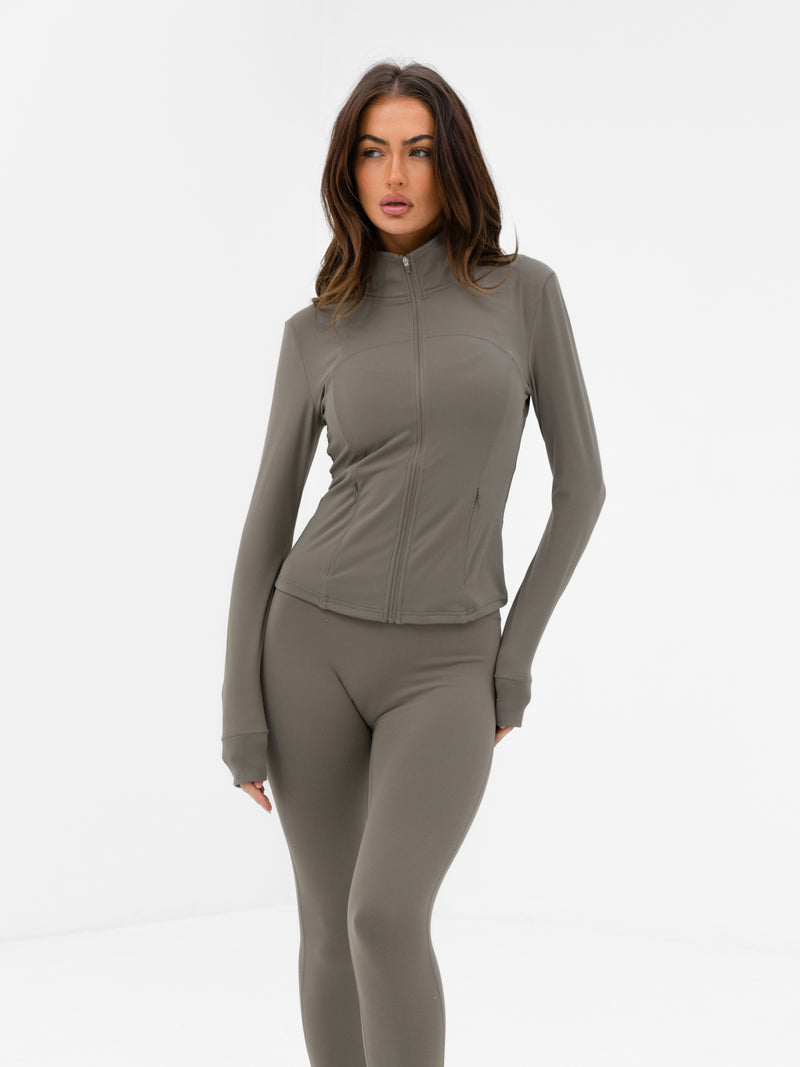 SculptForm Full Zip Jacket - Safari Green