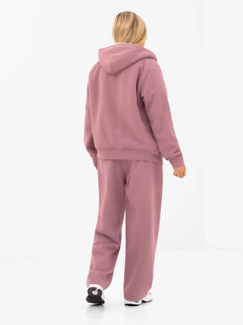 Heritage Wide Leg Sweatpants - Dusty Pink