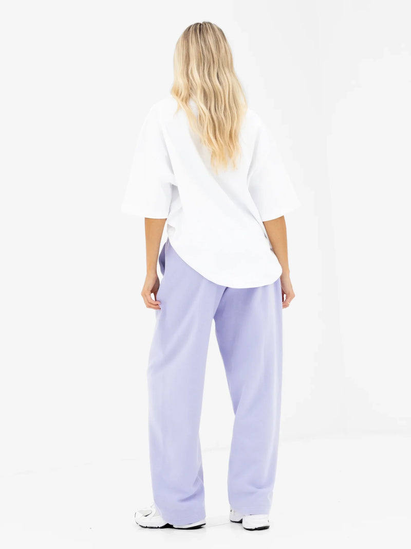 Heritage Wide Leg Sweatpants - Lilac