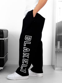 Miles Wide Leg Sweatpants - Black