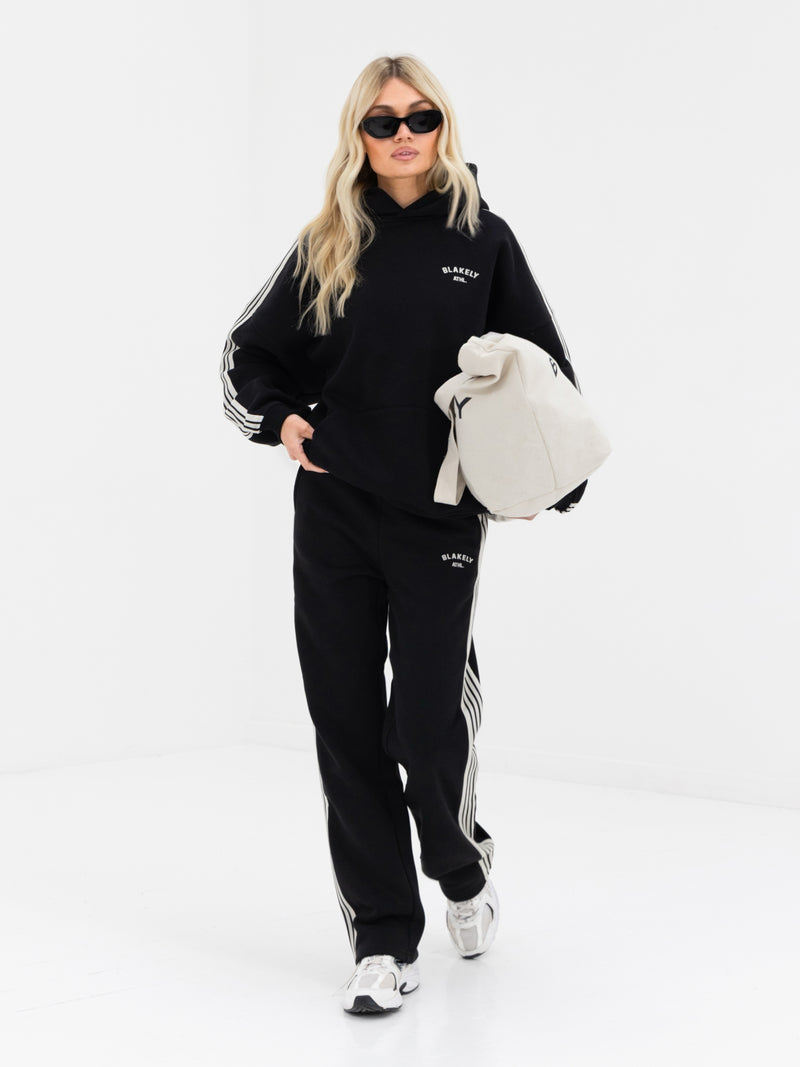 Immani Wide Leg Sweatpants - Black