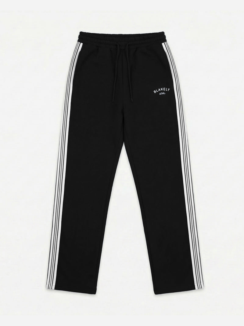 Zayd Wide Leg Sweatpants - Black