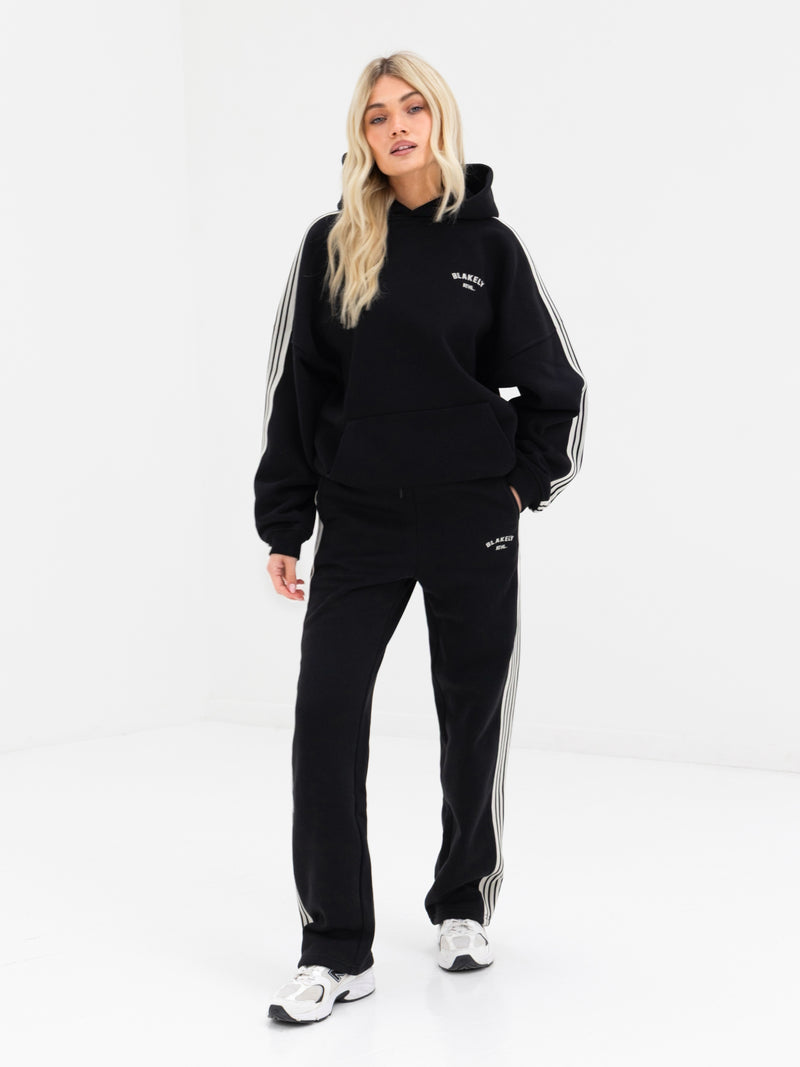 Immani Wide Leg Sweatpants - Black