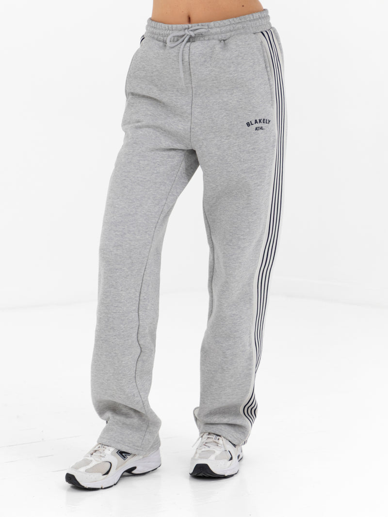 Immani Wide Leg Sweatpants - Marl Grey