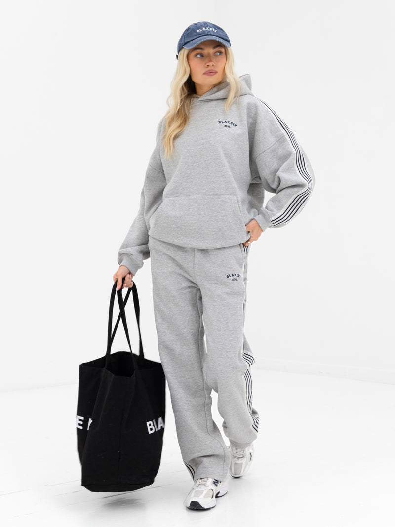 Immani Wide Leg Sweatpants - Marl Grey
