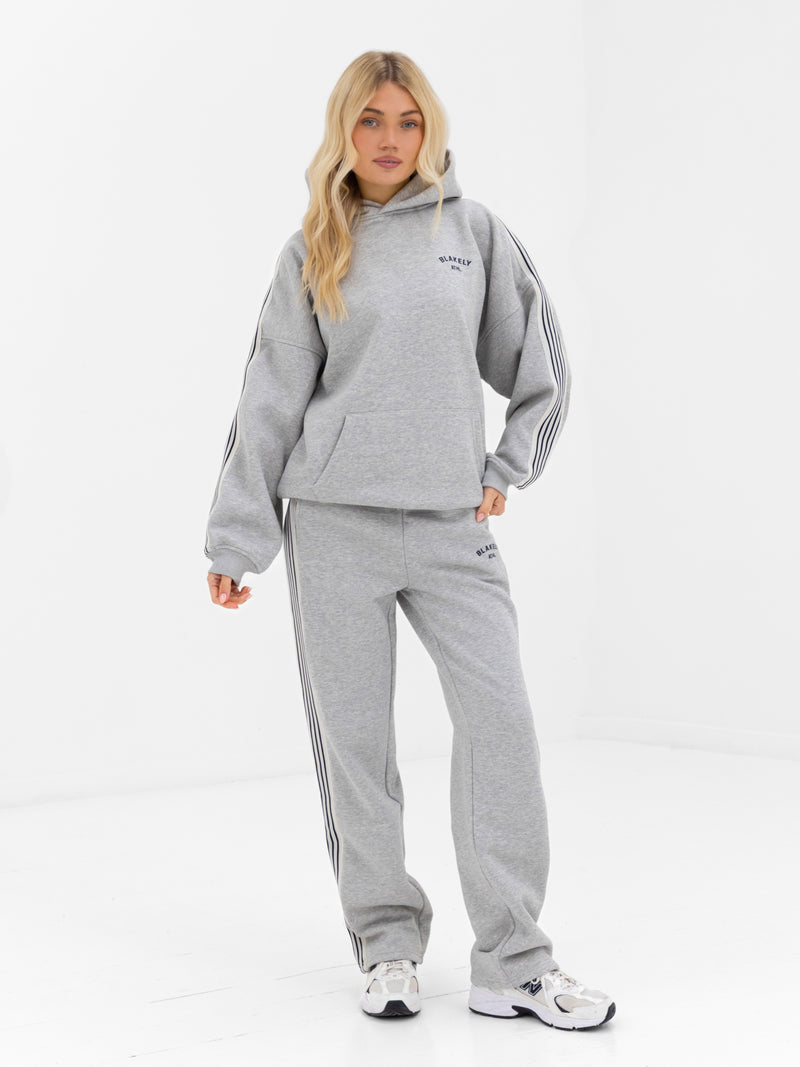 Immani Wide Leg Sweatpants - Marl Grey