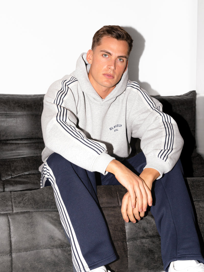 Zayd Wide Leg Sweatpants - Deep Navy