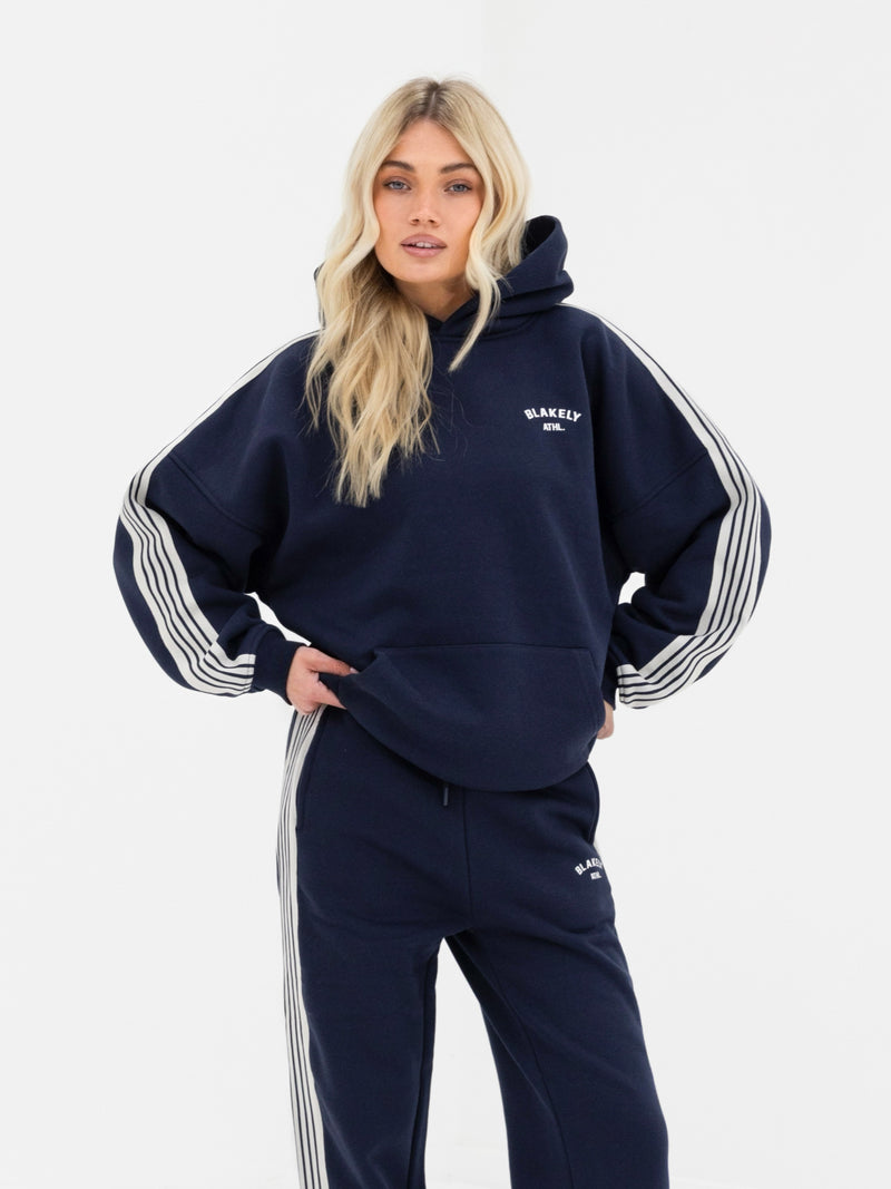 Immani Wide Leg Sweatpants - Deep Navy