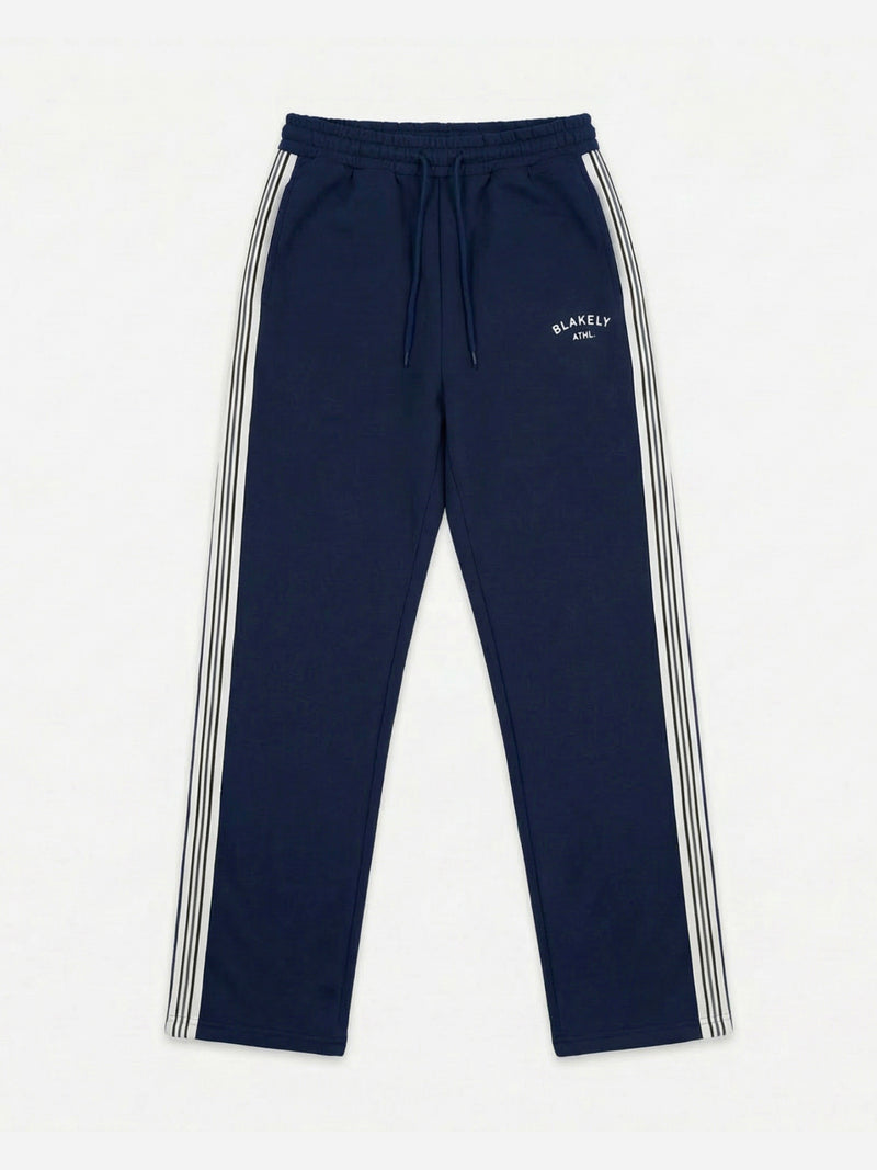 Zayd Wide Leg Sweatpants - Deep Navy