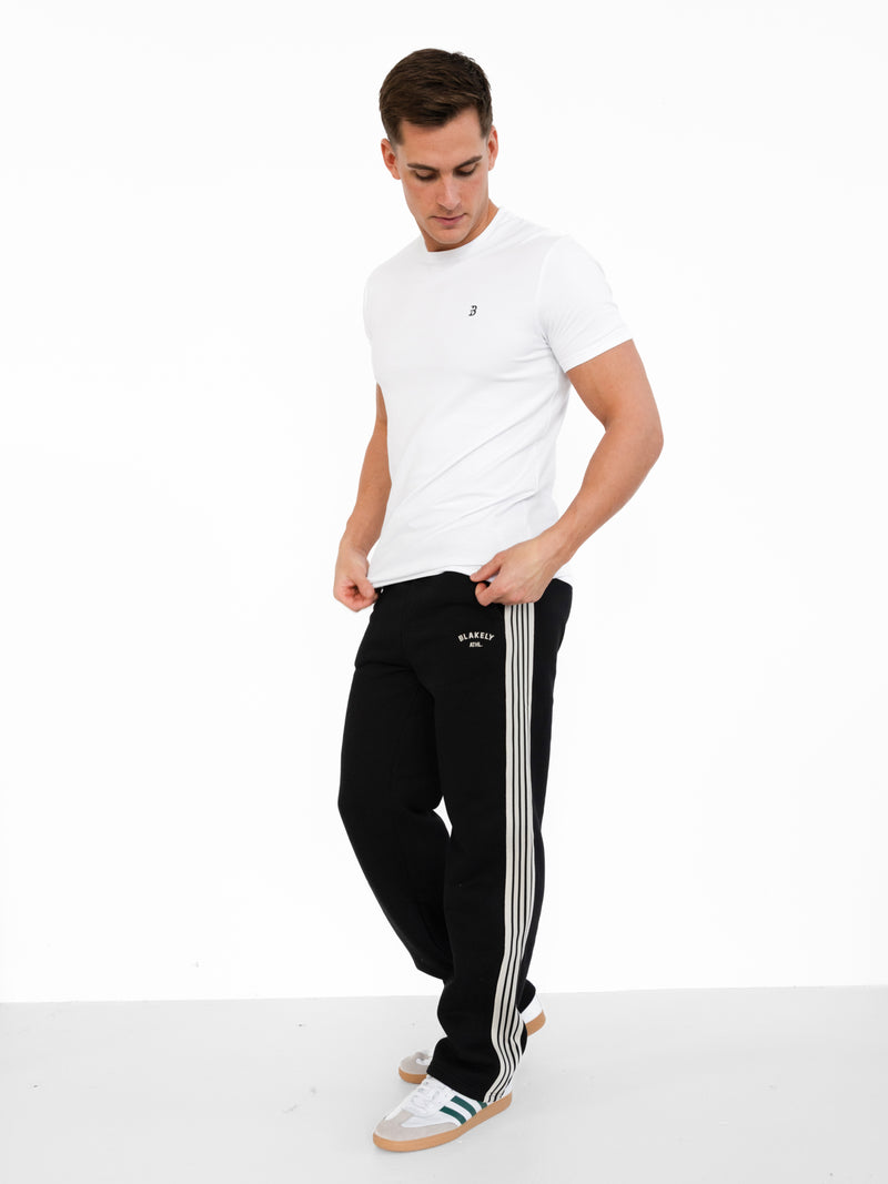 Zayd Wide Leg Sweatpants - Black