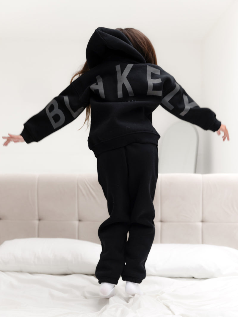Mini Blakely Hoodie - Tonal Black
