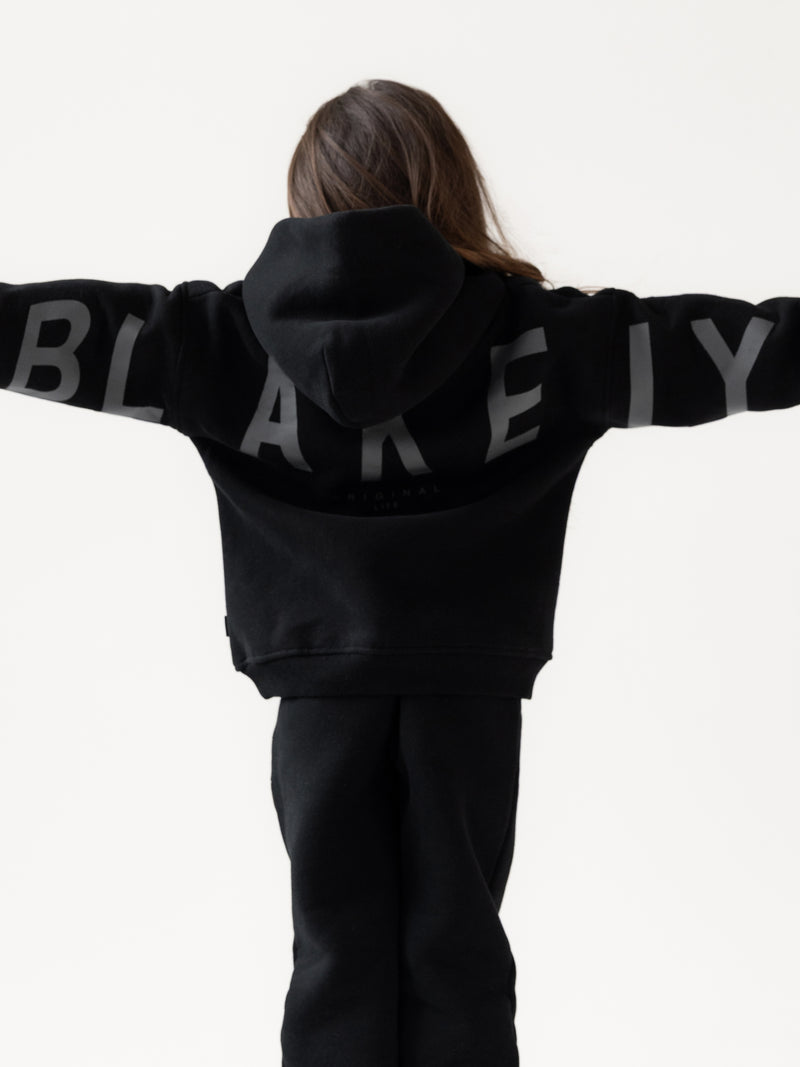 Mini Blakely Hoodie - Tonal Black