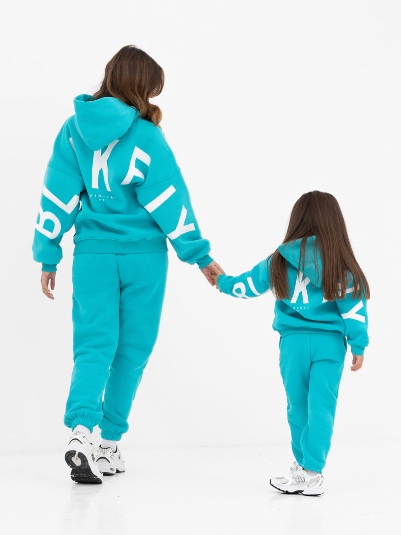Mini Blakely Hoodie - Aqua
