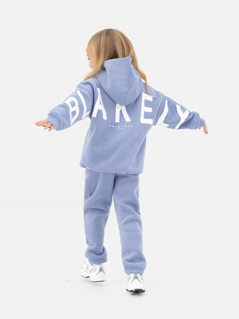 Mini Blakely Hoodie - Granite Blue
