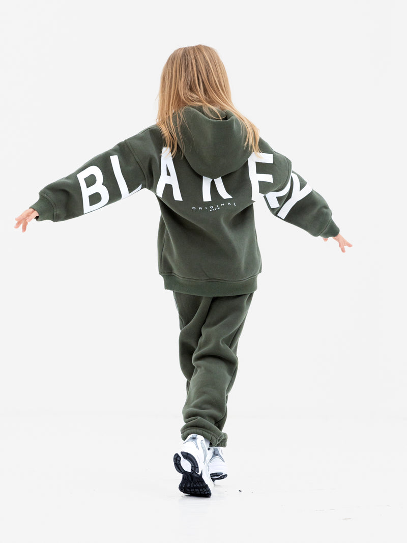 Mini Blakely Hoodie - Khaki Green