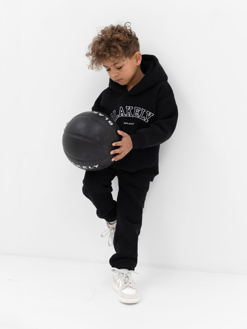 Mini Varsity Hoodie - Black