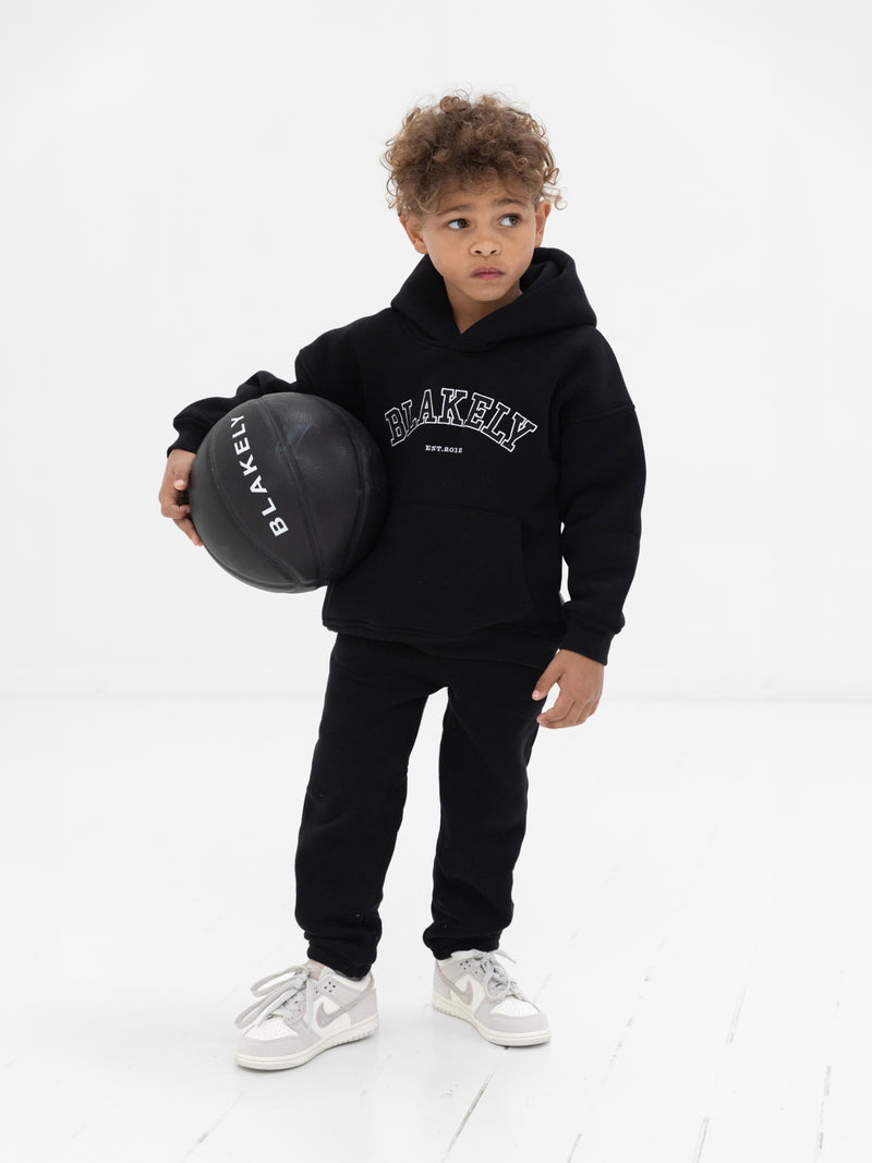 Mini Varsity Hoodie - Black