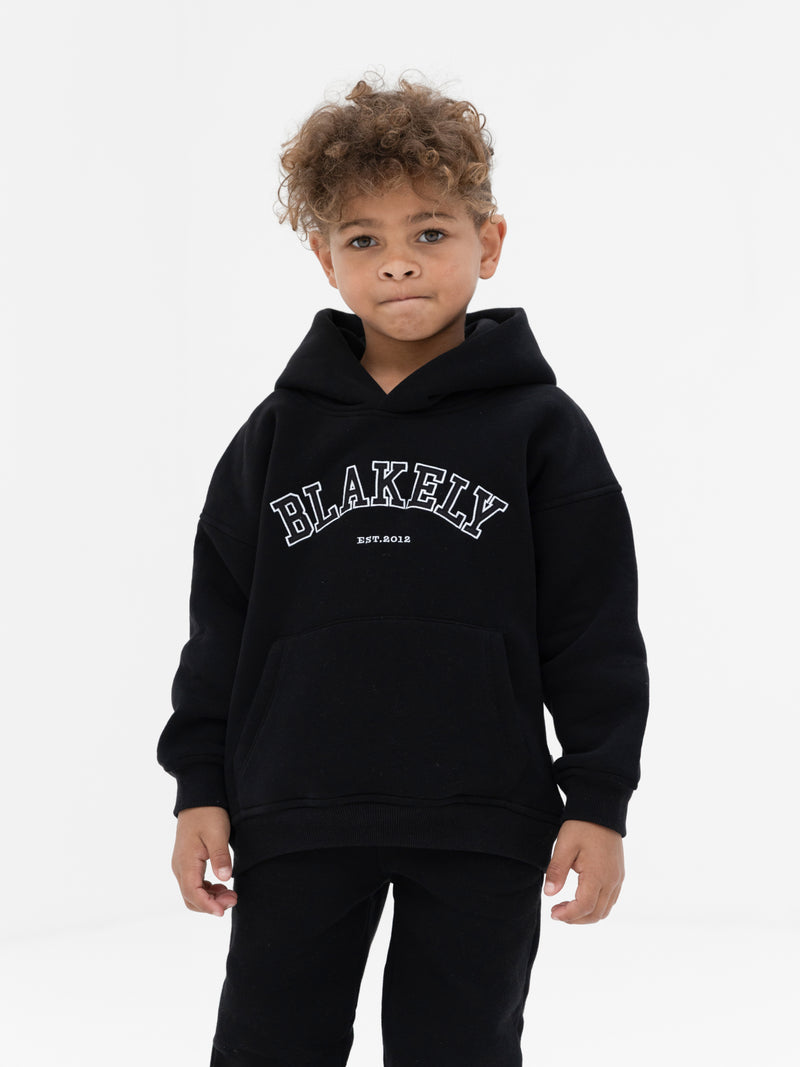 Mini Varsity Hoodie - Black