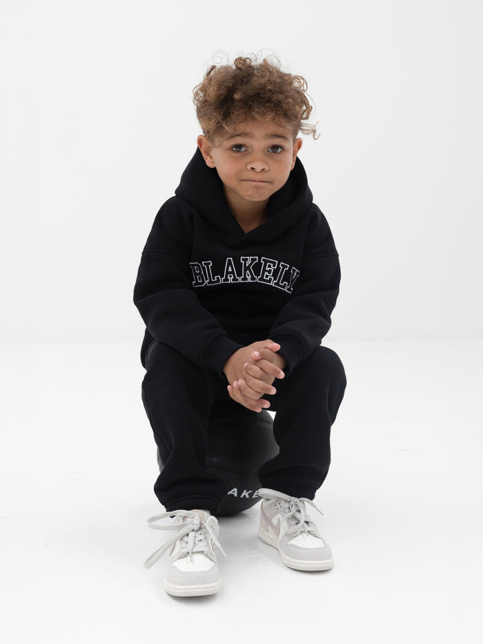 Mini Varsity Hoodie - Black