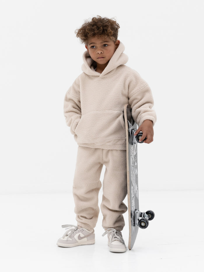 Mini Blakely Borg Sweatpants - Tan