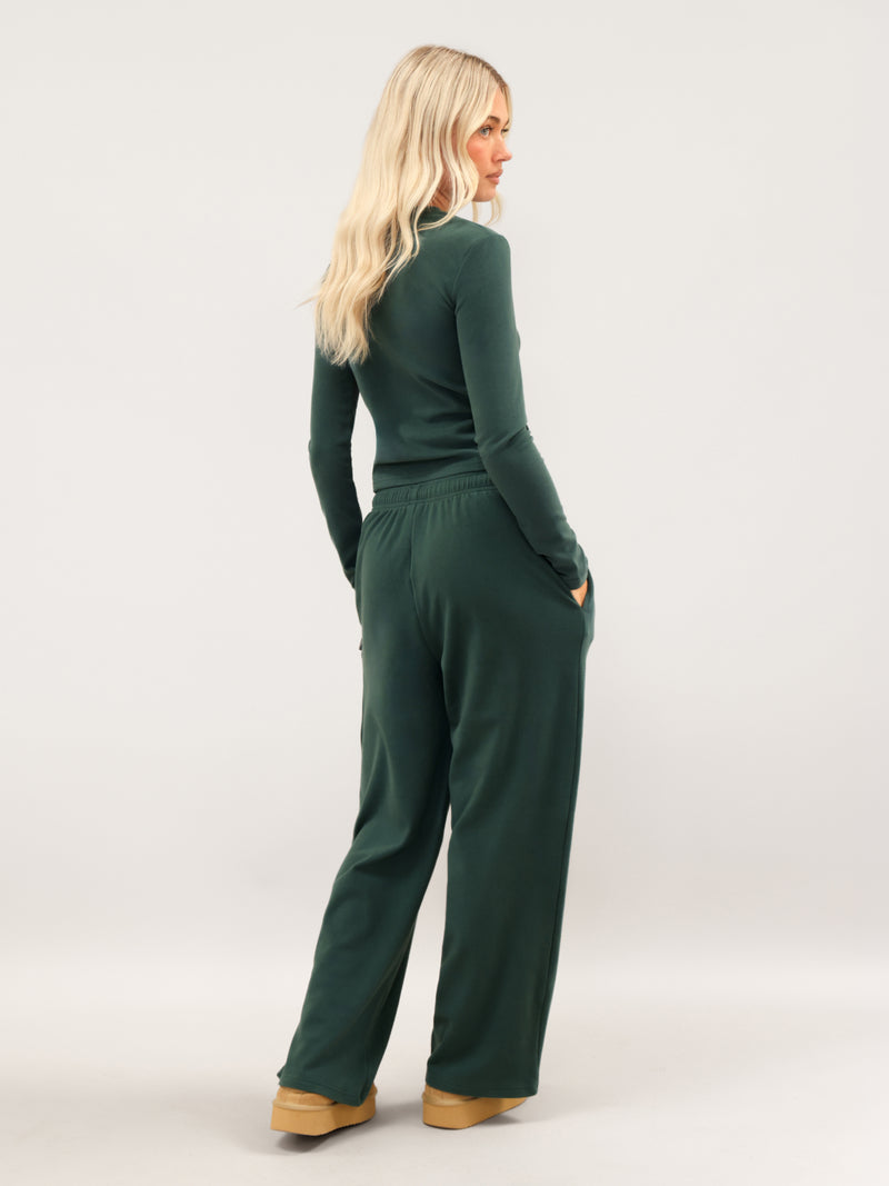 Sadie Long Sleeve Top - Teal Green