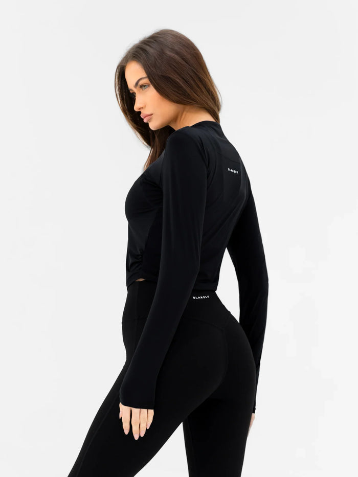 SculptForm Long Sleeve Top - Black
