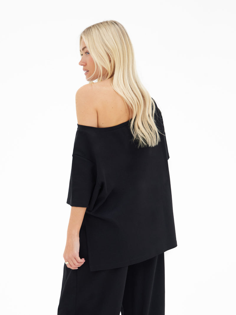 Cleo Off The Shoulder Top - Black