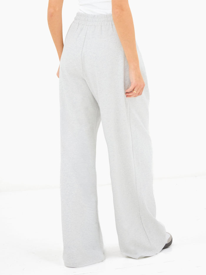 Cleo Wide Leg Trousers - Marl Grey