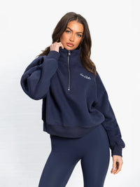Addie 1/4 Zip Jumper - True Navy