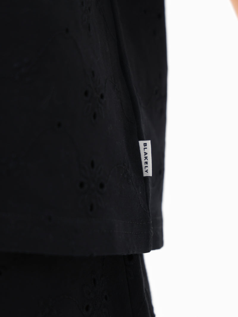 Amina Oversized T-Shirt - Black