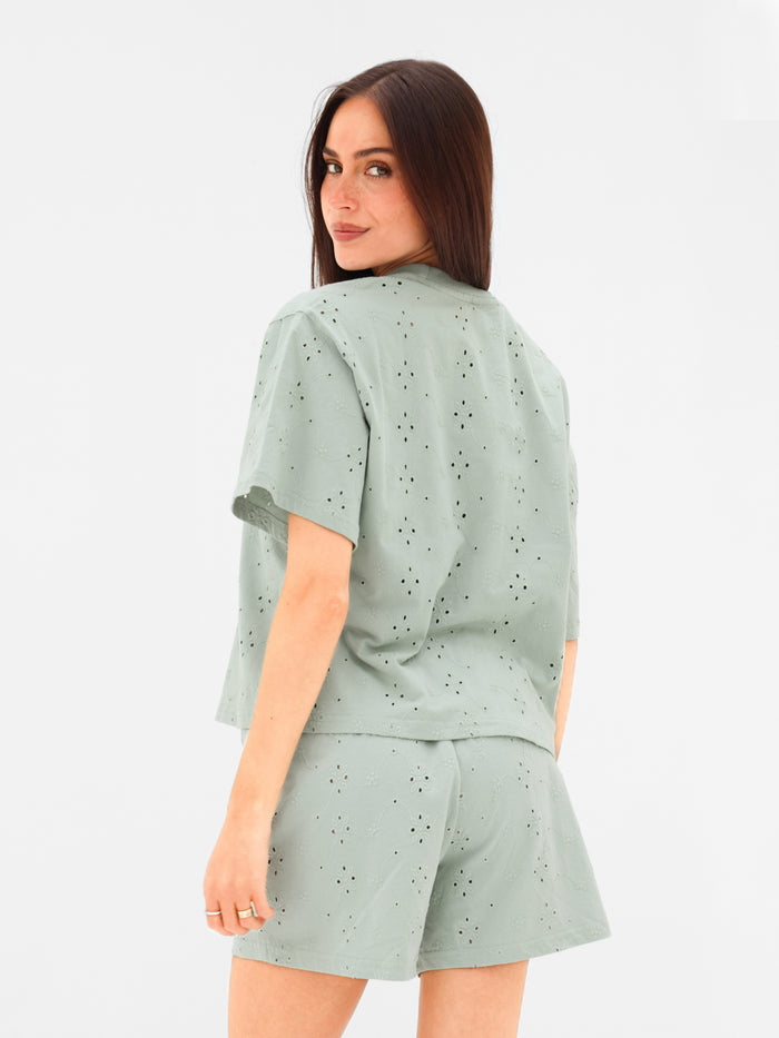 Amina Oversized T-Shirt - Sage