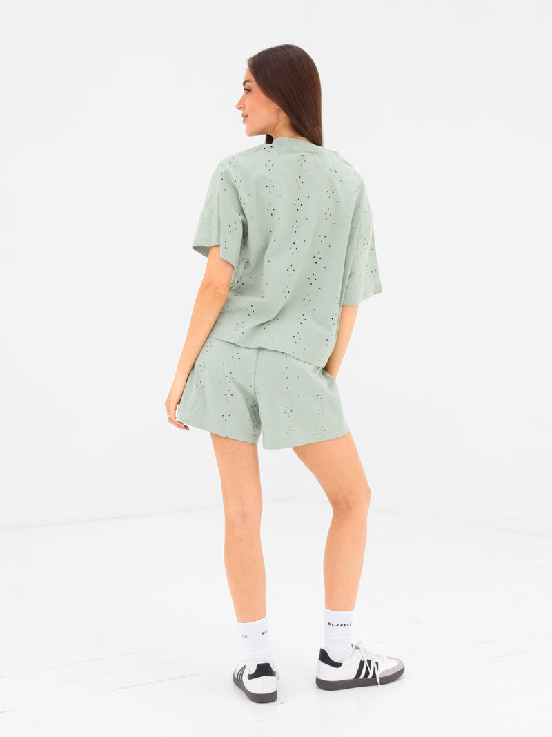 Amina Oversized T-Shirt - Sage