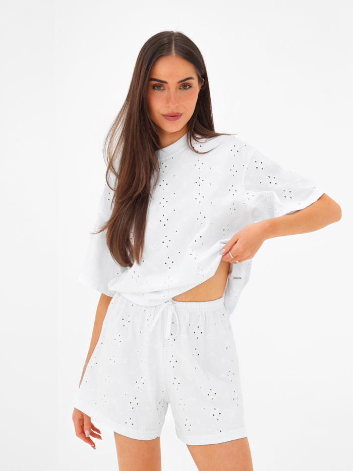 Amina Oversized T-Shirt - White