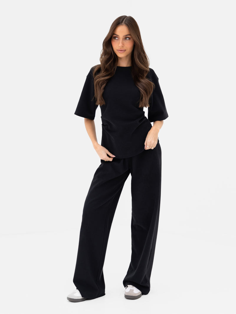 Emmy Cinched T-Shirt - Black