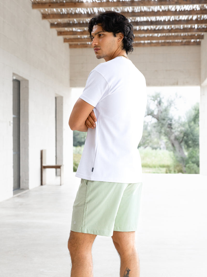 Jude Relaxed Linen Shorts - Sage Green