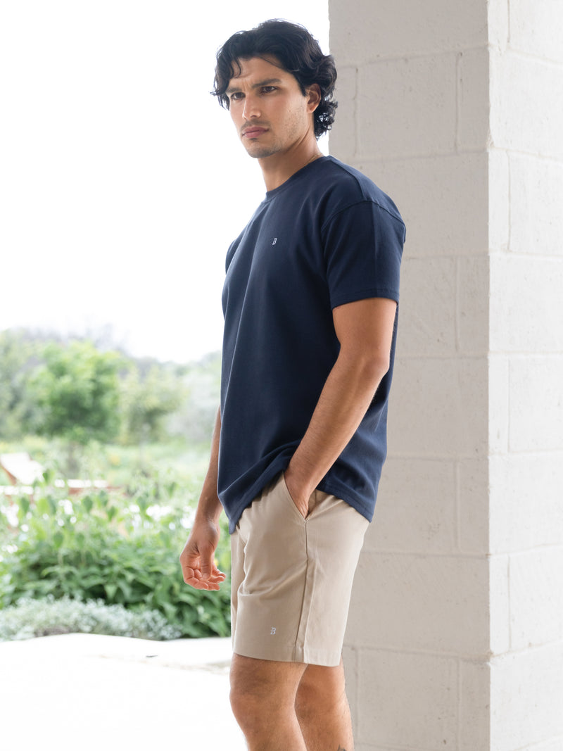 Jude Relaxed Linen Shorts - Tan