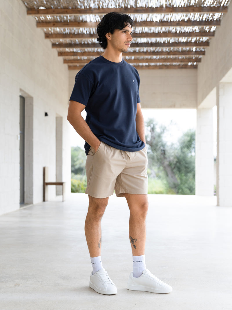 Jude Relaxed Linen Shorts - Tan