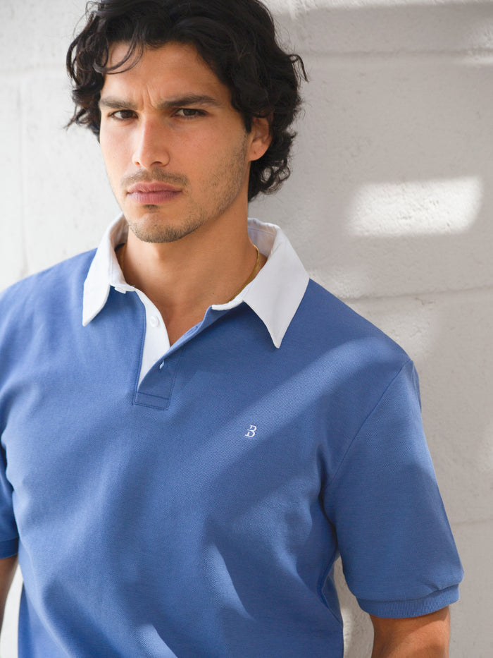 Ander Relaxed Polo Shirt - Blue
