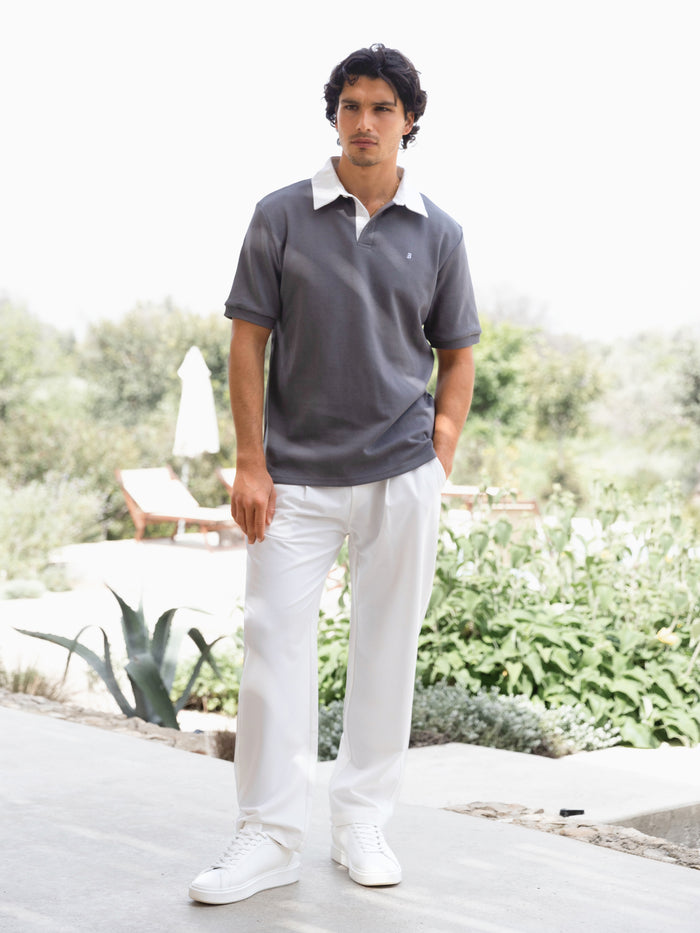 Ander Relaxed Polo Shirt - Grey