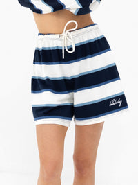 Skye Stripe Shorts - Navy Mix