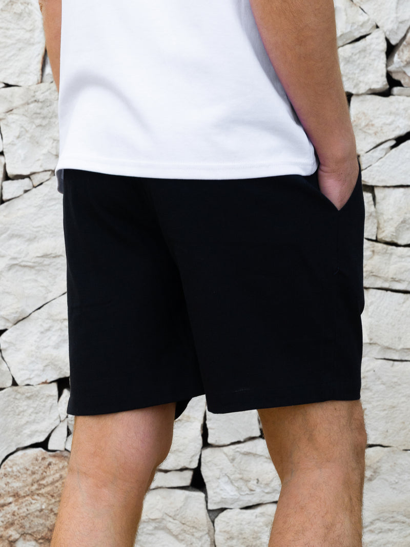 Freddie Relaxed Linen Shorts - Black