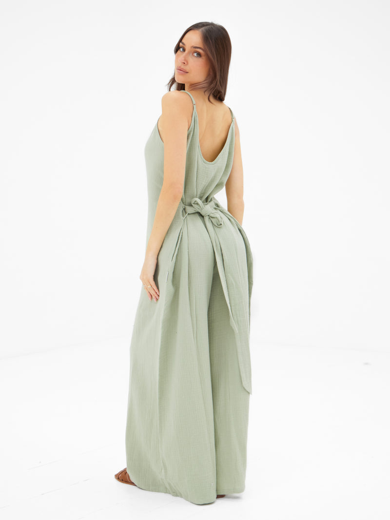 Mila Jumpsuit - Soft Sage