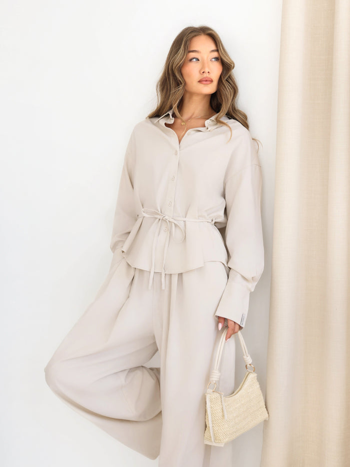 Alessia Linen Shirt - Off White