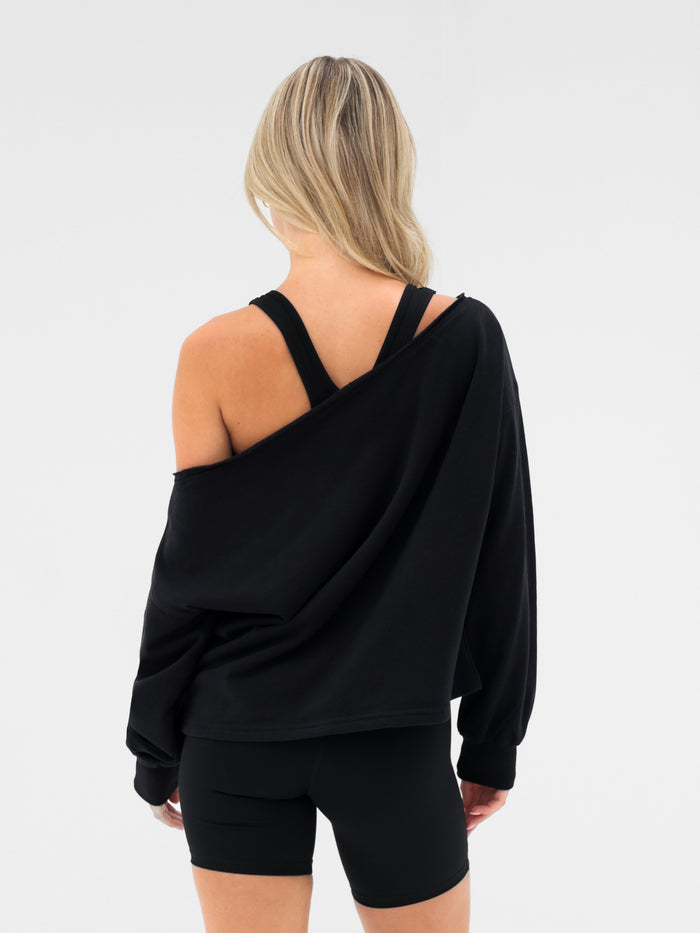 Ultimate Off The Shoulder Jumper - Black