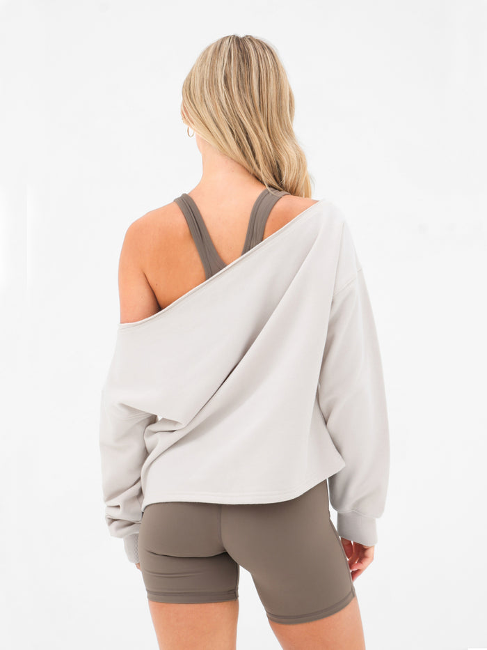 Ultimate Off The Shoulder Jumper - Stone